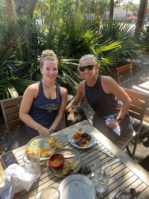 Outdoor patio is so nice. 🌴  at Kid Cashew in Mount Pleasant