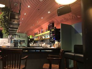 The bar at Junk y Vegan in Helsinki