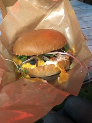 Spicy stripes  at Junk y Vegan in Helsinki