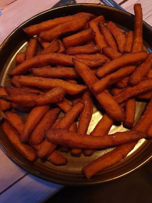 Sweet potato fries at Junk y Vegan in Helsinki
