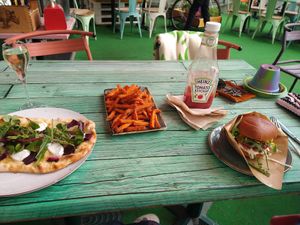 Yummy vegan food 💚 at Junk y Vegan in Helsinki