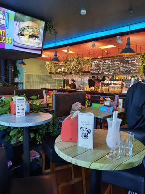 Inside at Junk y Vegan in Helsinki