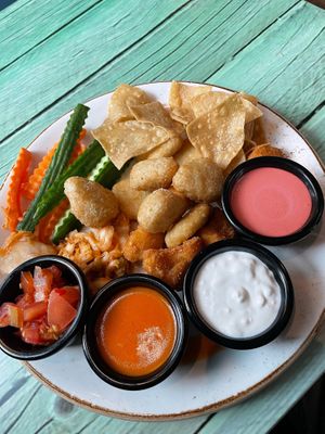 Appetisers - All in one (a portion of all appetisers) at Junk y Vegan in Helsinki