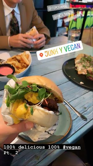 Always delivers! at Junk y Vegan in Helsinki