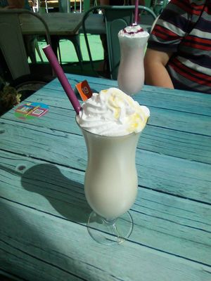 Pineapple shake at Junk y Vegan in Helsinki