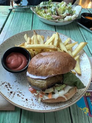 Portobello burger   at Junk y Vegan in Helsinki