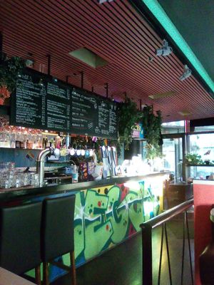 Counter at Junk y Vegan in Helsinki