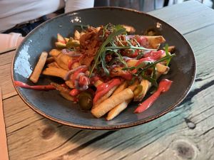 Dirty Fries  at Junk y Vegan in Helsinki