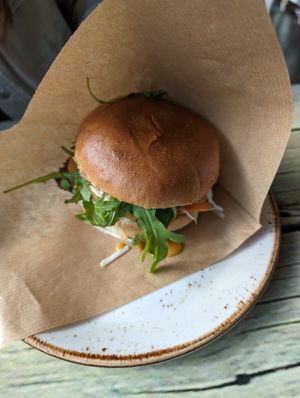 Smashed Burger at Junk y Vegan in Helsinki