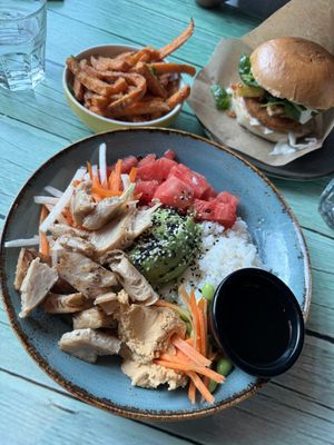 Just what is that thick sweet molasses sauce anyhow?   at Junk y Vegan in Helsinki