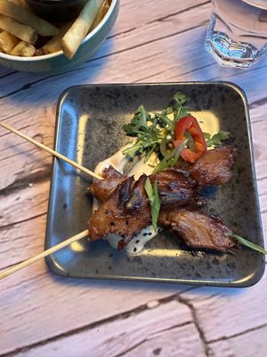 Chicks on sticks  at Junk y Vegan in Helsinki