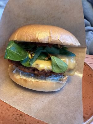 Junky burger  at Junk y Vegan in Helsinki