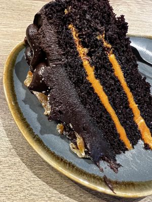 Chocolate and orange fudge cake  at Deli Gasta in Isle Of Skye