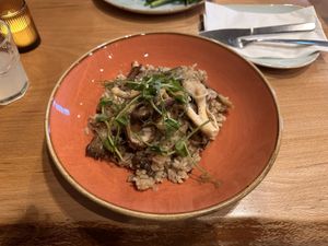 Mushroom risotto  at Deli Gasta in Isle Of Skye