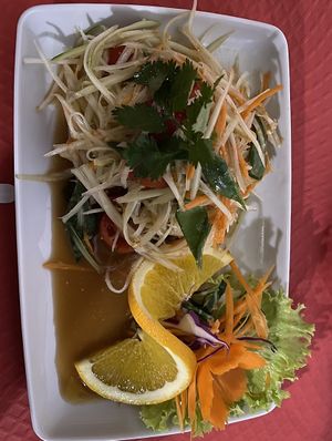 Salad without fish sauce or prawns   at Ristta Thai Food in Tenerife