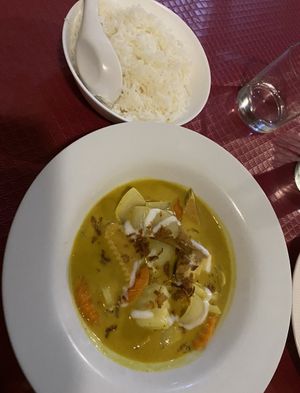 Yellow curry  at Ristta Thai Food in Tenerife