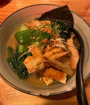Vegan tofu miso ramen  at Takumi in Brussels