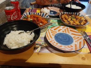 Mapo tofu and other tofu dish at Vankee in Brussels