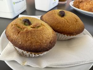 Vegan Pasticciottino with pistachio filling  at Martinucci Laboratory in Bari