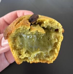 Vegan Pasticciottino with pistachio filling  at Martinucci Laboratory in Bari