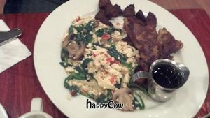 Tofu Scramble, Sausage and French Toast at V Note in New York City