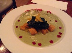 Pumpkin and Sweet Potato Gnocchi at V Note in New York City