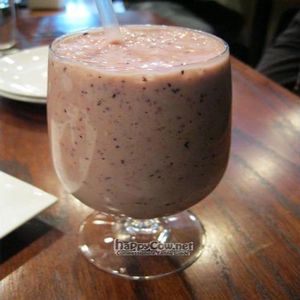 Banana Berry banana, blueberry, strawberry, oj at V Note in New York City