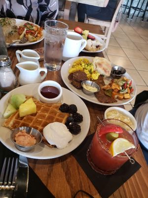 My delicious waffle  at Yummvees in Richmond