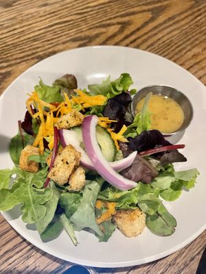 Salad that comes with  every main course  at Yummvees in Richmond