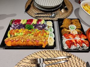 Sushi plate 6 portions at Ichiban Sushi in Remich