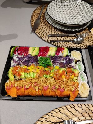 Sushi plate 4 portions at Ichiban Sushi in Remich