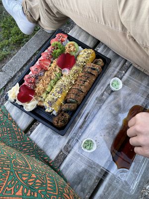 4 rows 🍣 (you can also ask for 5) at Ichiban Sushi in Remich