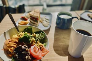   at Communitea Cafe in Canmore