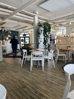 Inside  at Communitea Cafe in Canmore