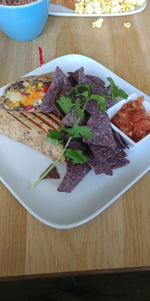 Burrito at Communitea Cafe in Canmore