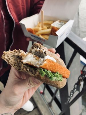 Backvishbrötchen  at Nordsee - Landungsbrücken in Hamburg