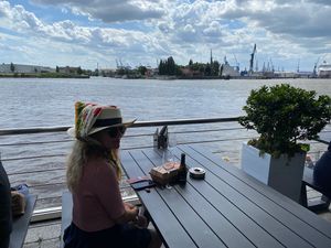   at Nordsee - Landungsbrücken in Hamburg