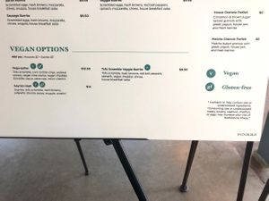 Vegan options from their kitchen.  at Copa Vida in San Diego