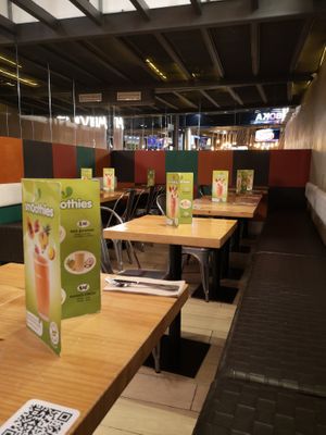 Inside at Super Vegan in Barcelona