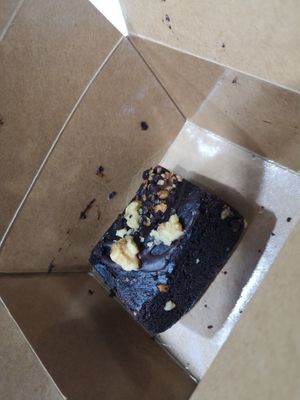 Brownie at Super Vegan in Barcelona