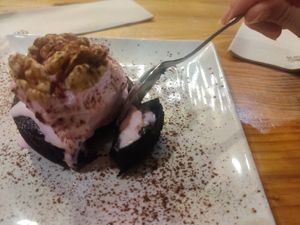 Desert at Super Vegan in Barcelona