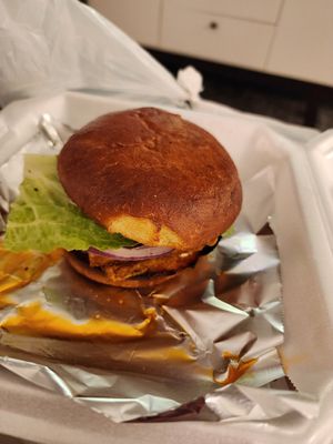 Tofu sandwich at BottleDog Bites & Brews in Cary