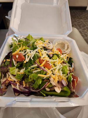 Side salad at BottleDog Bites & Brews in Cary