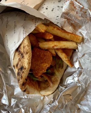 THIS ‘chicken’ gyro at Smashing Plates London Bridge in South East London