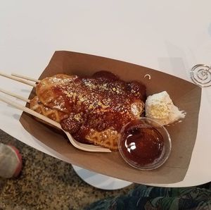 Fruit milk cloud waffle sticks at Coconut Whisk in Minneapolis