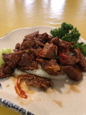 Spare ribs with honey sauce at Tian Pin Vegetarian Restaurant in Petaling Jaya
