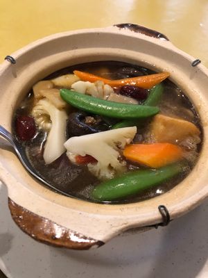 Claypot beancurd at Tian Pin Vegetarian Restaurant in Petaling Jaya