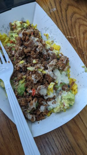 Rice bowl at Guaca Go in Boynton Beach