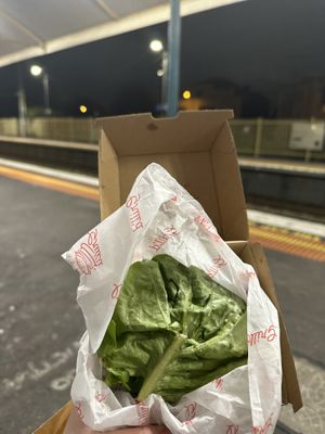 Vegan burger - can ask for lettuce “bun“  at Grill'd in Yarraville