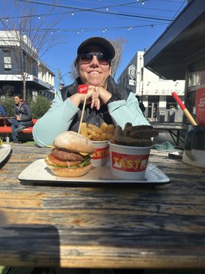Garden goodness burger   at Grill'd in Yarraville
